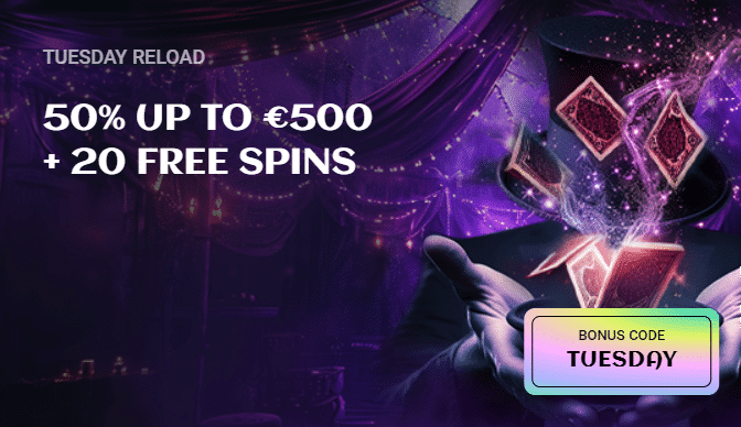 SpinsUp Casino Tuesday Reload